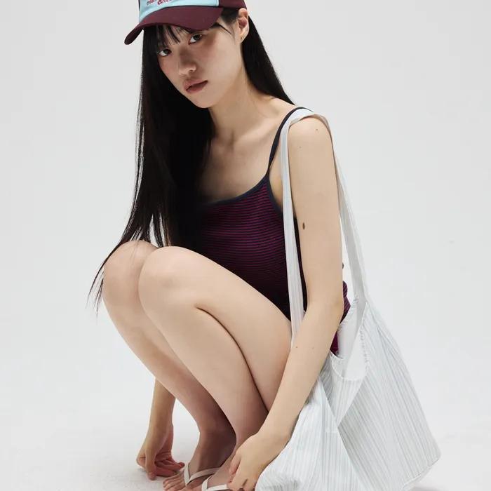 Hobo Eco Bag_ Gray Multi Stripe