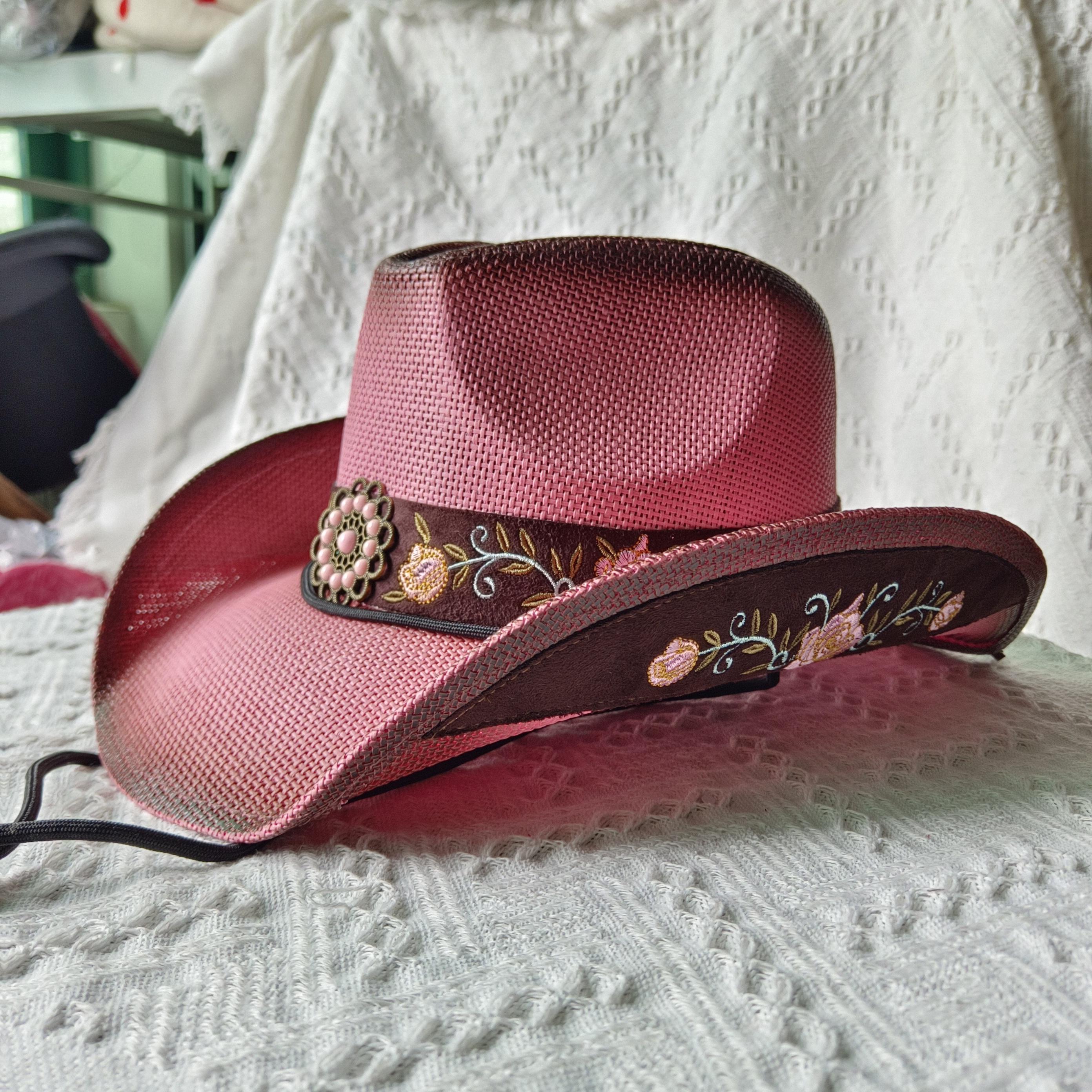 straw hats cowgirl hats party hats summer travelling hat   paper straw cowboy hats wholesale hat Las Vegas M 56-58CM