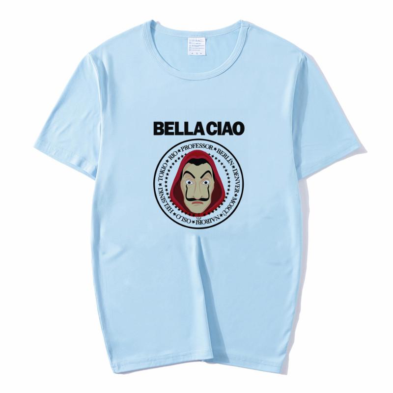La Casa De Papel Print Tshirt Money Heist Cartoon Tees Tv Bella Ciao Women Streetwear 3XL