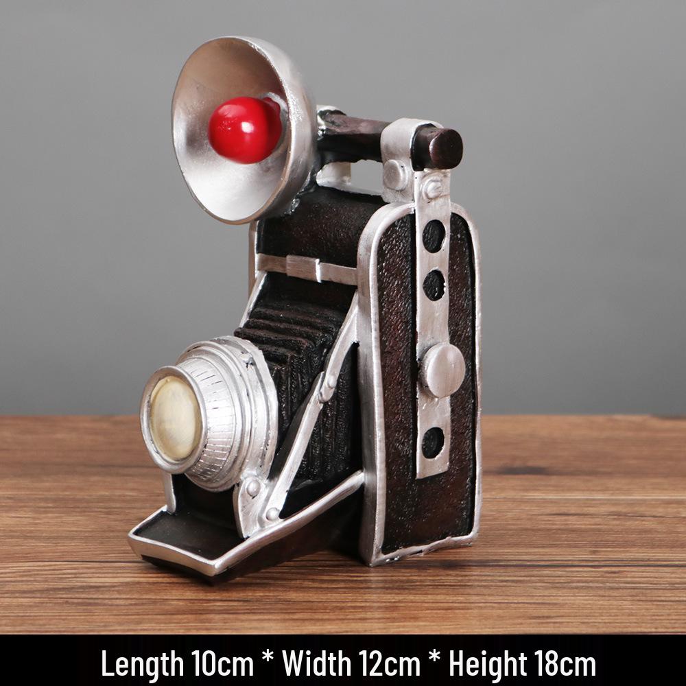 Vintage Gramophone Model Ornament - Retro Decoration & Photography Prop