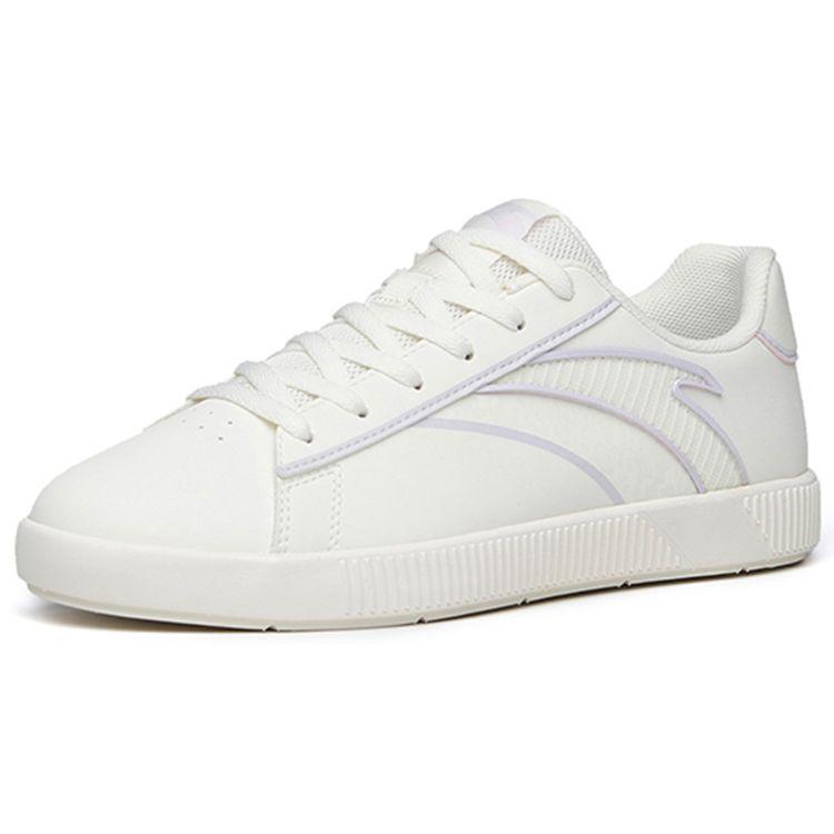 Anta Casual Low-Top Skate Shoes Women sneaker White Purple 122228060-4