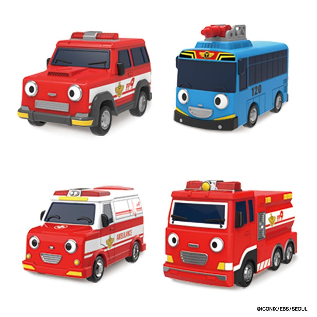 BANDAI Tayo the Little Bus and the Little Rescue Team Set 3 and (Ages Up)