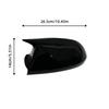 For Hyundai Elantra III (XD2) 2004 2005 2006 2007 2008 2009 2010 Glossy Black Side Mirror Cover Cap