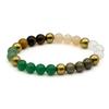 Dhan Yog Crystal Bracelet, Natural Green Jade, Aventurine, Tiger Eye, Citrine Gemstones, Abundance Spiritual Jewellery