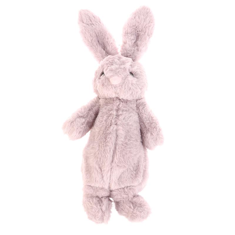 1Pc Cute Rabbit Shape Plush Pencil Case Plush Animal Stuffed Toy Stationery Pouch Makeup Bag Storage Bag School Supplies