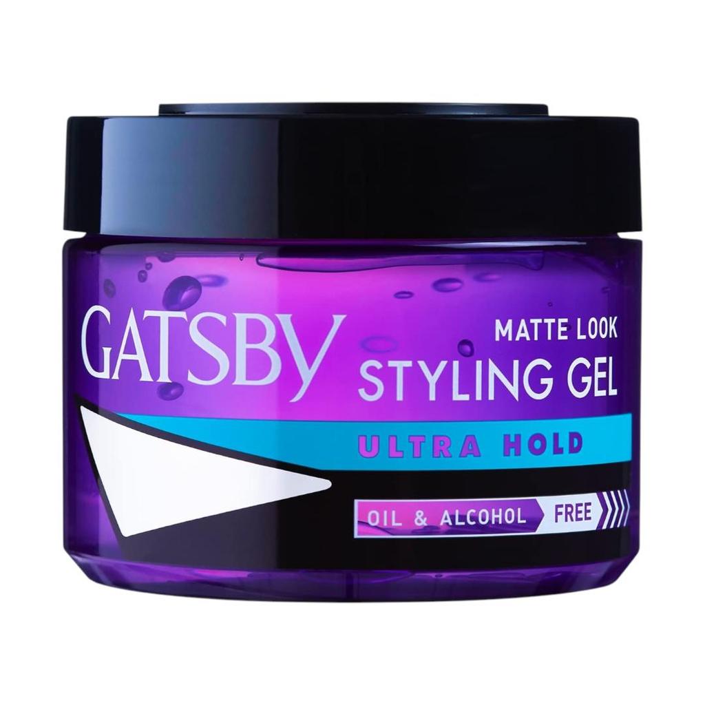 Gatsby Vodní lesk Ultra silná fixace Gel na vlasy pro muže 300g | Silný stylingový gel s dlouhotrvající fixací a leskem mokrého vzhledu