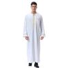 Men's Embroidered Zipper Robe - Middle Eastern Style, Spring/Summer