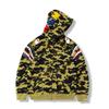 Shark 3D Print Zip Up Hoodie Camo Streetwear Teens