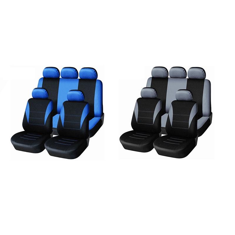 Car Seat Universal Covers Front Rear Head Rests Full Set Auto Seat Cover