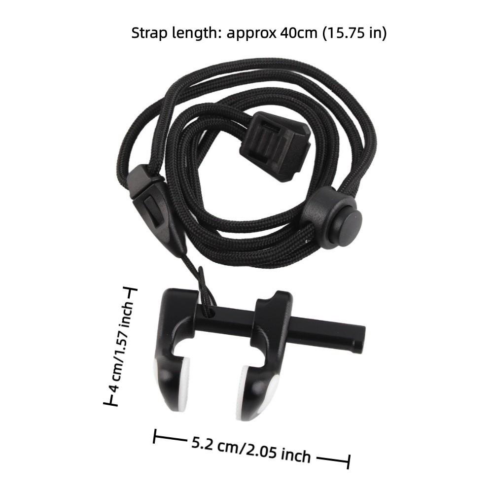 Aluminum Alloy Diving Nose Clip with Lanyard Adjustable Nose Clip Swimming Nose Plug Swimming