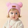 3pcs Kids Knitted Bonnet Bebe Newborn Baby Hat Pompom Cute Winter Hat for Boys Girls Children Warm Beanie Cap 0-3Y