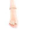 Tassel Jewelry Bohemian Punk Retro Metal Heavy Industry, Disc Bells Anklet Beach Chain