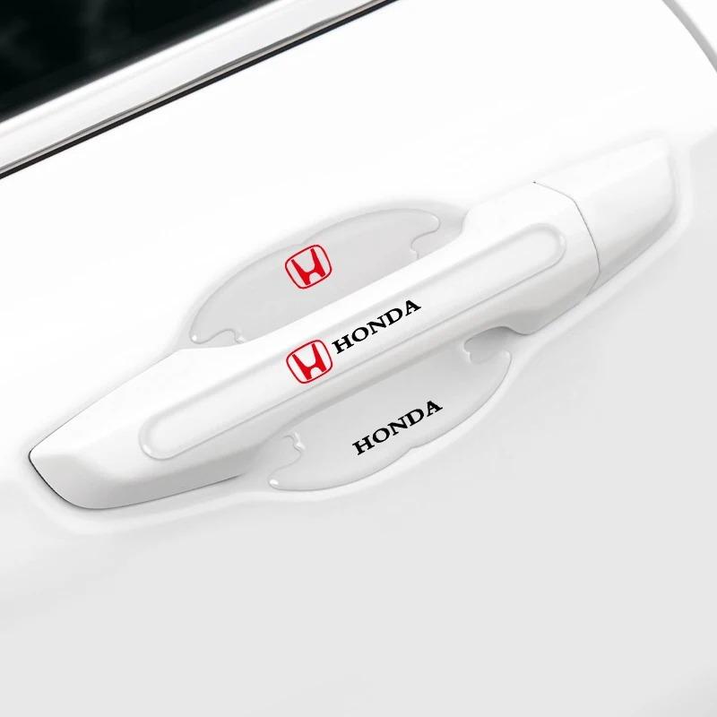 Transparent Car Door Bowl Stickers Door Handle Protector Anti-scratch For Honda Accord Odyssey Civic CRV Inspire Envix City Jazz