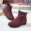 Women's Snow Boots Waterproof Cotton Boots Outdoor Non-Slip Warm Boots for Moms