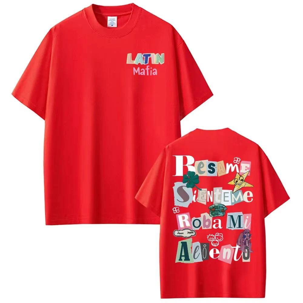 Rock Band Latin Mafia Album Printed T Shirts Men Women Cotton High Quality Tshirts Fashion Punk Hip Hop New Tshirts Streetwear