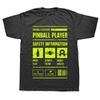 Mens Pinball Bumper Schematic T Shirt Pinball Machines Lover 100 Cotton Tops Funny Short Sleeve O Neck Tee Shirt Gift Idea