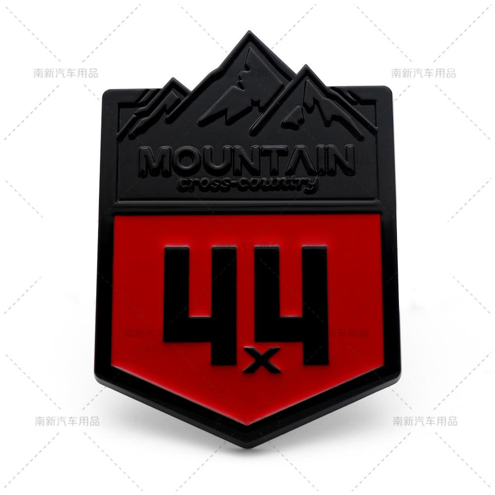 Metal Car Grille Fender Badge Cross-country Mountain 4X4 Emblem For Jeep Grand Cherokee Wrangler Compass Patriot Accessories ALX1
