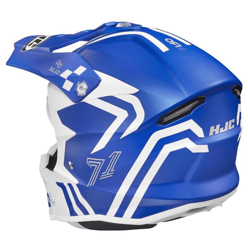 HJC HELMETS I50 Hex HJH249 BLUE/WHITE Size: M HJH249BU51M