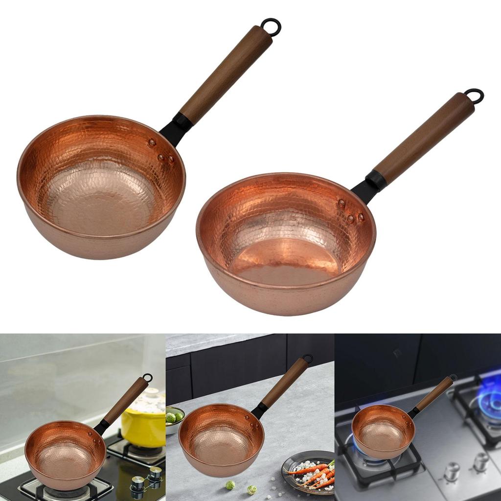 Saucepan Small Cookware Cookware with Handle Multifunctional Copper Copper Pot for Kitchen Home Restaurant Cooking Camping