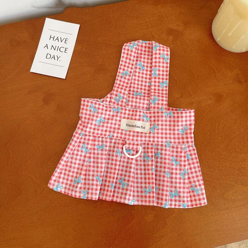 

Breathable Summer Dog Dress Cotton Pet Dress Bichon Frise Puppy Dress Small Medium Dog L жовтий