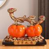 Prosperous Persimmon Décor: Creative Living Room & Entryway Ornaments, Perfect for Weddings & Housewarming, New Chinese Style