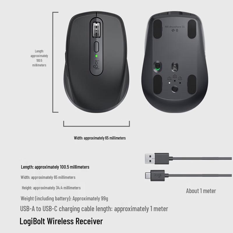 Logitech MX Anywhere 3S Wireless Performance Mouse