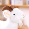 Fluffy Horned Sheep Plush Toys PP Cotton Baby Goat Keychain Baby Goat Plush Doll  Room Decoration