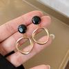 Special Offer: High-End Korean Light Luxury Geometric Circle Earrings for Women - Elegant, Versatile Ear Jewelry 