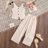 2026 Spring/Summer Kids' Sleeveless Vest & Long Pants Set