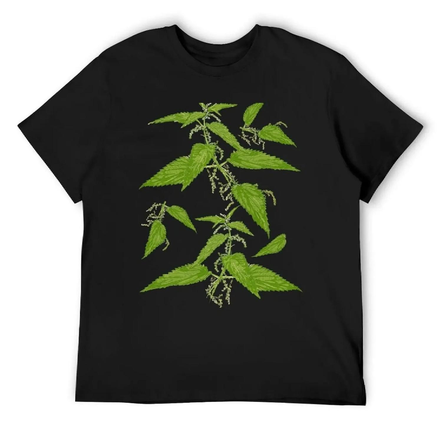 Осторожно, крапива жгучая! Футболка на заказ, дизайн ваших собственных футболок, графическая футболка, лето 2025, мужские графические футболки S