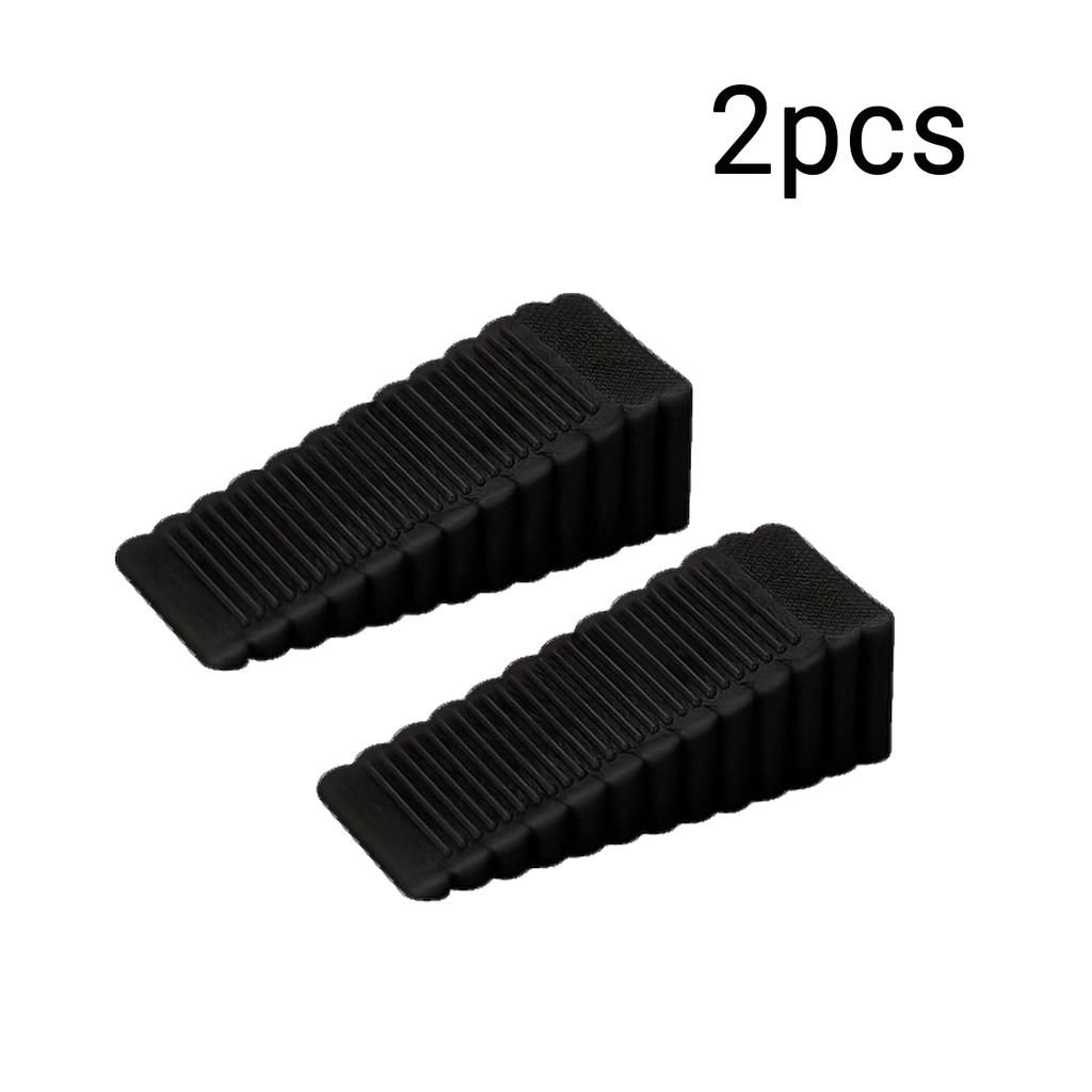 2/4 Pack Anti Slip Heavy Duty Rubber Door Stopper - Multifunctional Home/Office Door Stopper for Wooden Floor, Smooth Tiles