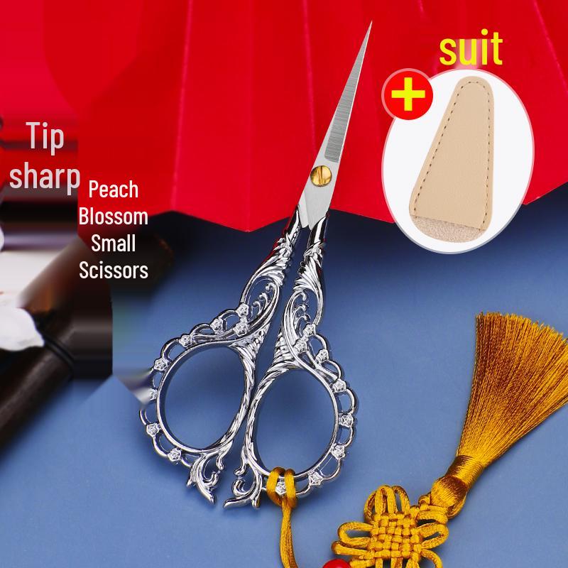 Mini Portable Stainless Steel Pointed Scissors for Cross Stitch, Thread, and Paper Cutting