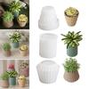 Creative Silicone Vase Planter Mold Practical Planter and Flower Holders Crafting Resin Mold for Garden Enthusiasts