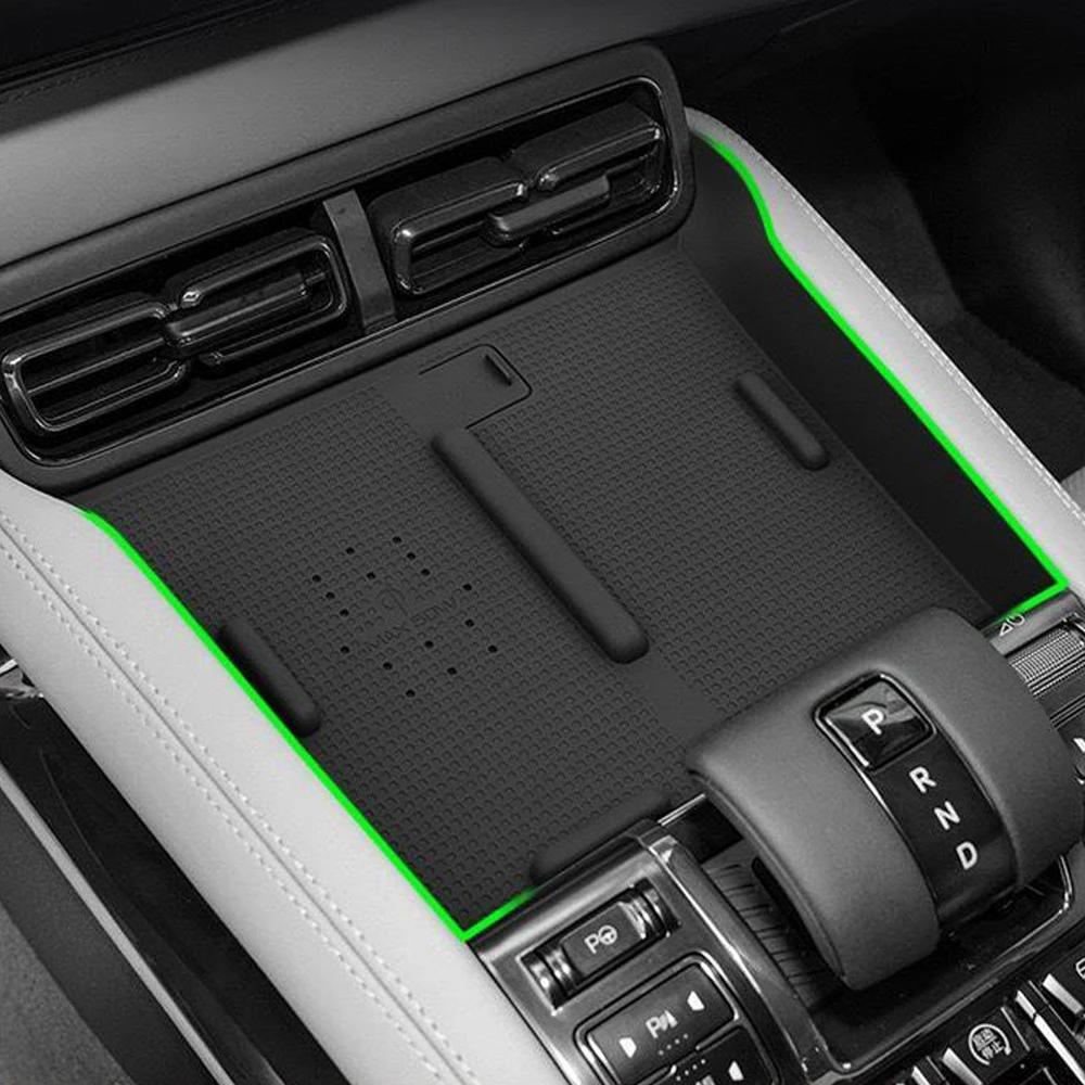 For BYD Leopard 5 2023 2024 Silicone  Car Wireless Charging Anti-slip Mat  Control Cup Slot Box Auto