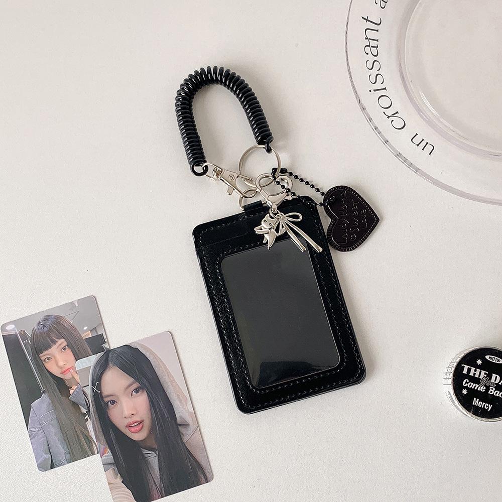 Hisocute Elastic Bus & Meal Card Holder with Star Pendant чёрный
