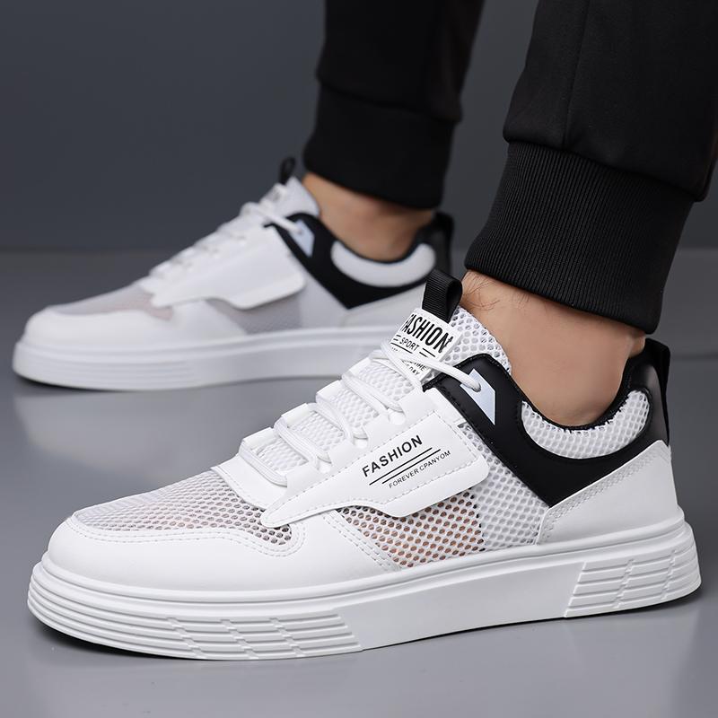 Trendy Men Mesh Casual Shoes Summer Breathable Lightweight Soft Sole Daily Walking Fashion Sneakers Male Outdoor Footwear