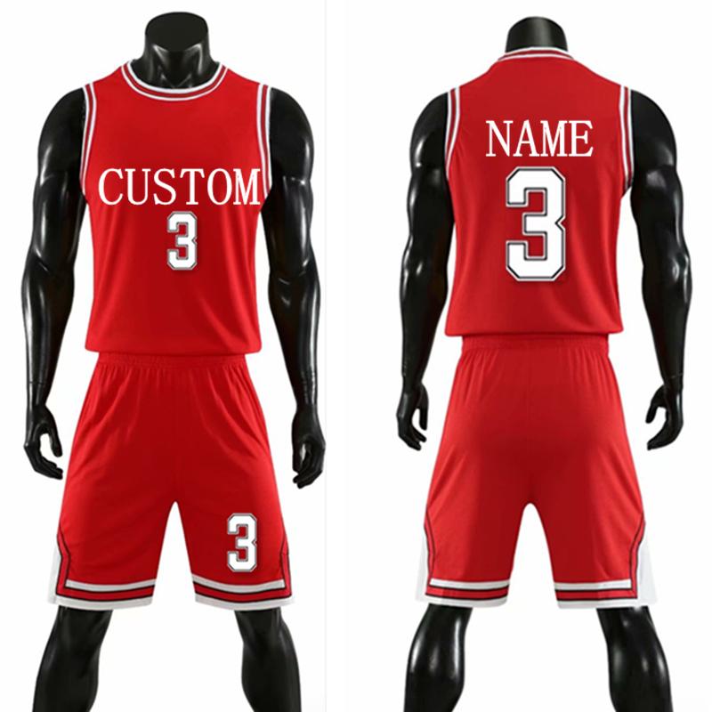 Kids Adult Basketball Jersey Set Child Men Basketball Training Wear Basketball Vest & Shorts Sports Suit Team