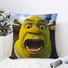 Federa Cuscino Divertente S-Shrek Film Fantasy Decorazione Divano Casa Stampa Fronte/Retro Peluche Quadrato Copricuscini Decorazione Cuscino