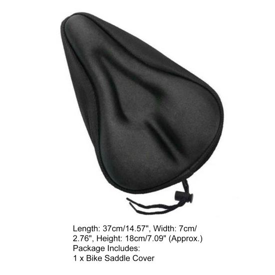 Bike Saddle Cover Ultra Soft Breathable Thickened Silicone 3D Sports Bike Seat Rain Cover for MTB