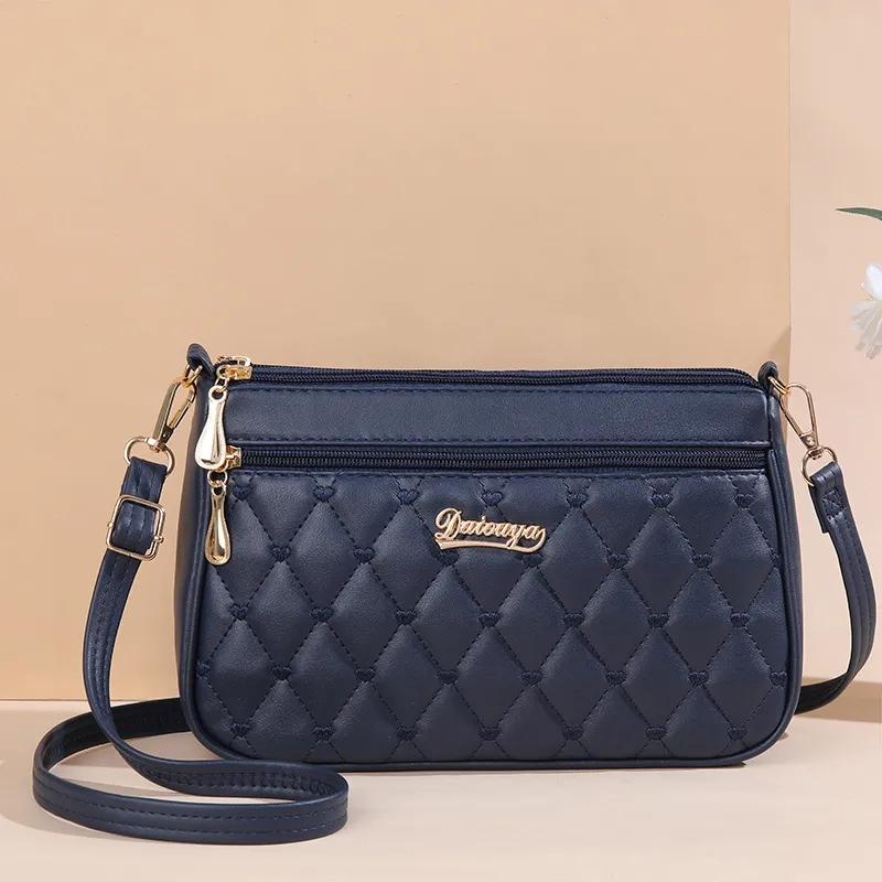 WTEMPO Jednokolorowe haftowane torebki crossbody damskie w kształcie serca, damskie, z wieloma kieszeniami, o dużej pojemności, PU, na jedno ramię