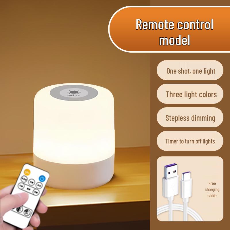 Rechargeable Bedside Night Lamp for Baby Feeding and Eye Protection