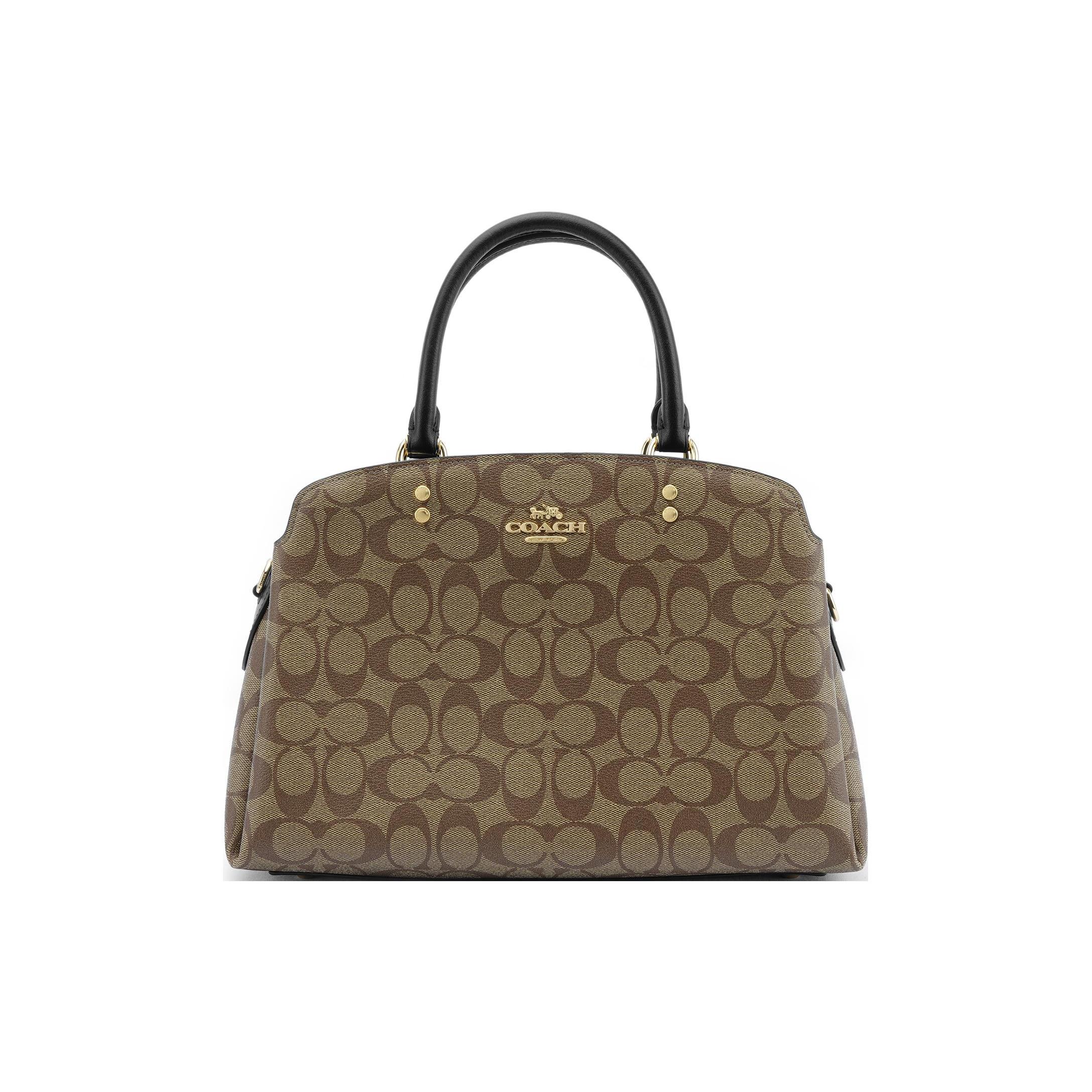 

New COACH Lillie Carryall Signature Canvas Brown 91495-IMCBI 32.5*13.5*22.1CM