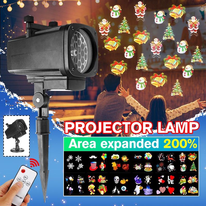 

AC110V-240V IP65 Рождественский прожектор-проектор «Снежинка» 12 шаблонов Светодиодный ландшафтный светильник для Хэллоуина
