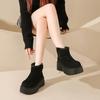 Fashion Winter New Snow Boots Women's Fashion Round Toe Suede Side Zipper Non-Slip Wear-Resistant Short Cylinder Cotton Boots