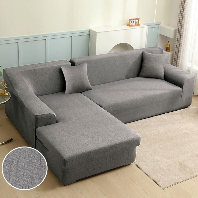Premium Texture Couch Covers for Sectional Sofa Washable Stretch Sofa Covers L Shape Sofa Slipcovers Anti Slip Furniture Protector 1pc