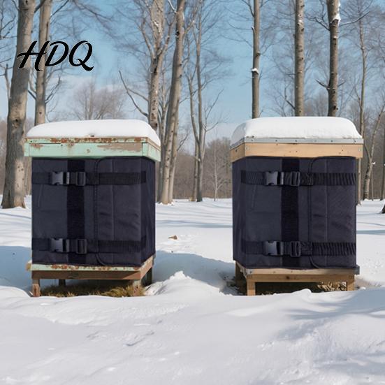 Winter Beekeeping Supplies Beehive Wrap for 8 And 10 Frame Beehives Insulated 600D Oxford Cloth Insulation Shield Hive Cover Cold Weather