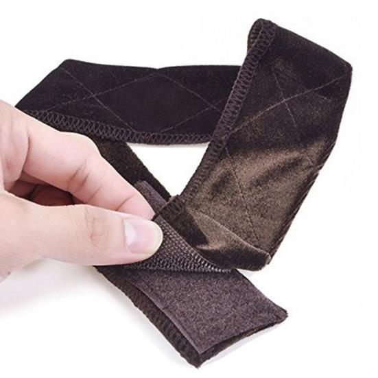 2Pcs Women Non Slip Velvet Wig Elastic Headband Band Adjustable Hair Scarf