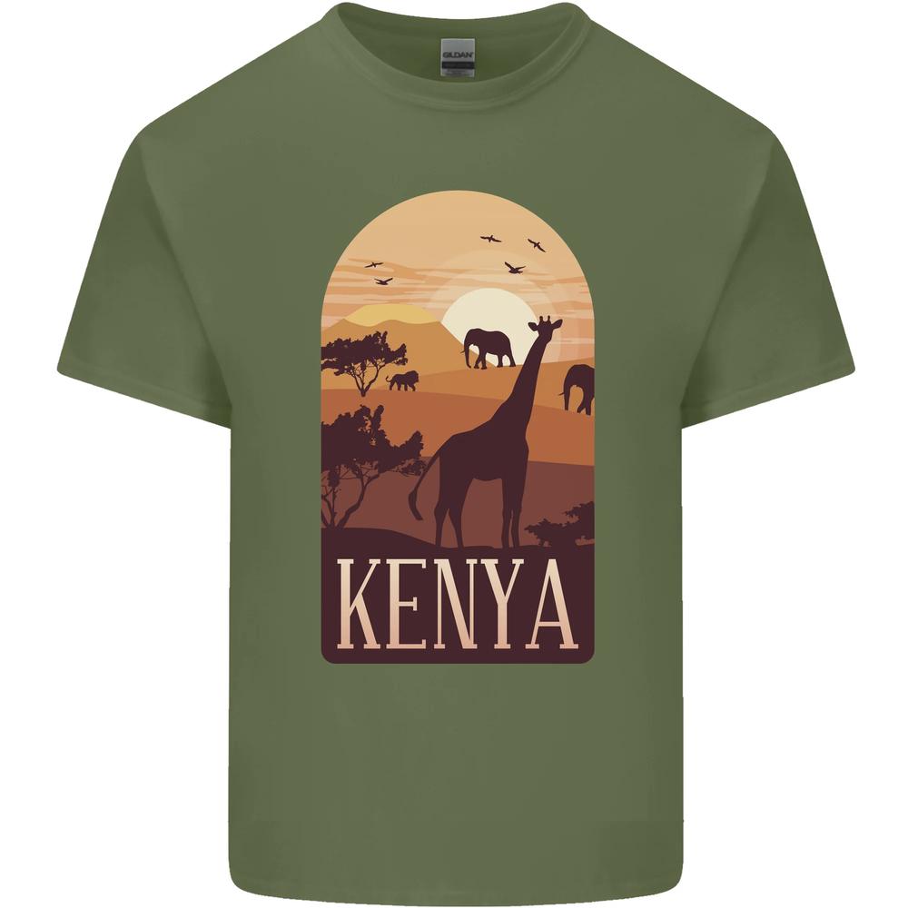 Kenya Safari Souvenir Unisexs Cotton TShirt Tee Top