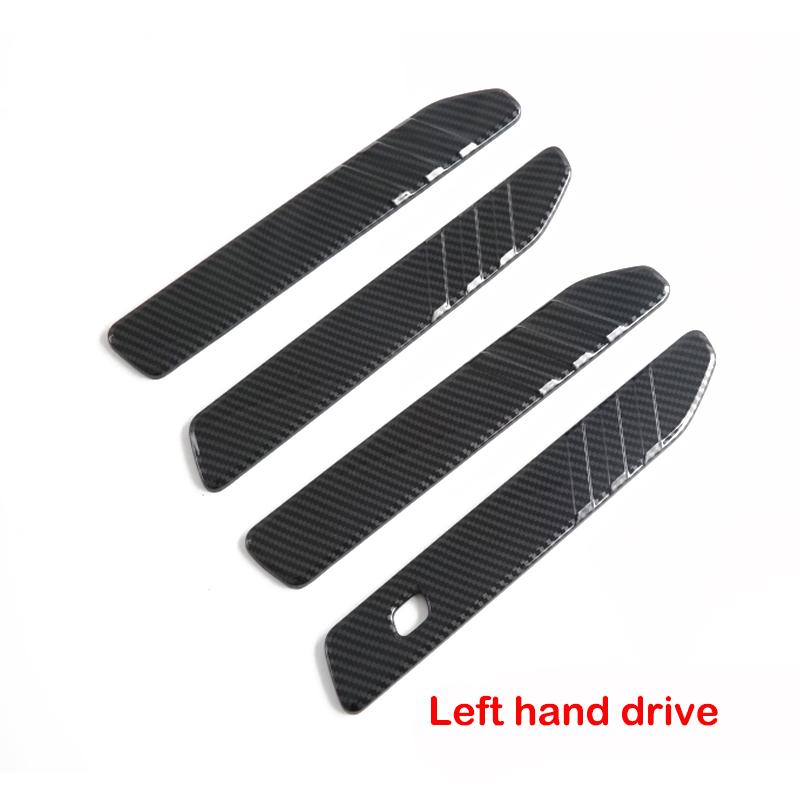 For Chery JAECOO J7 2024 2025 LHD RHD ABS Carbon Fiber Side Door Handle & Bowl Cover Trim Car Exterior Accessories