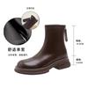 Single boots children's spring and autumn Martin boots women's British style 2025 new trendy cool ins show thin boots elastic short boots